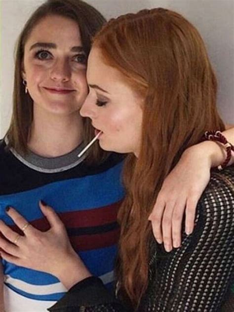 sophie turner lesbian|Sophie Turner and Maisie Williams Reveal They Kiss on Game of .